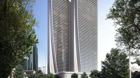Akala Hotels & Residences, Zabeel: the towers among the trees (Arada's render)