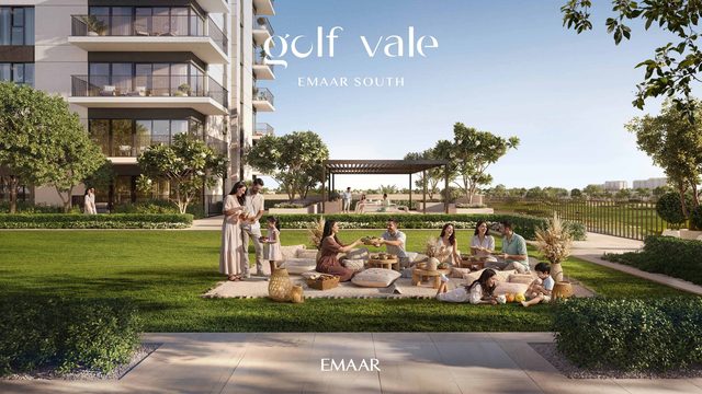 Golf Vale at Emaar South, the lawn and picnic garden (Emaar's render)