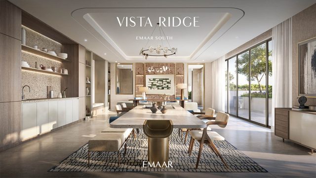 Vista Ridge at Emaar South, a dining room (Emaar's render)